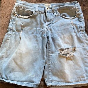 Denim Bermuda Shorts